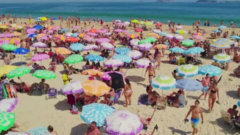 That's why LEBLON BEACH is the most desired beach in the world — Beach Walk — Rio de Janeiro, Brazil