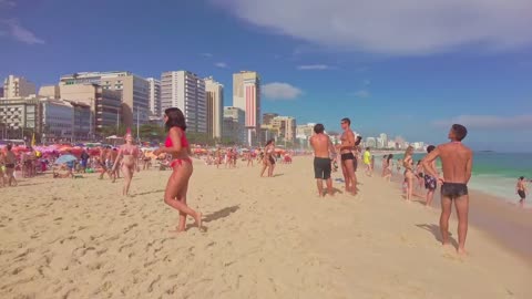 That's why LEBLON BEACH is the most desired beach in the world — Beach Walk — Rio de Janeiro, Brazil