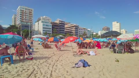 That's why LEBLON BEACH is the most desired beach in the world — Beach Walk — Rio de Janeiro, Brazil