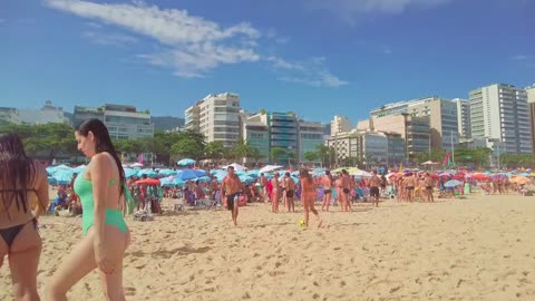 That's why LEBLON BEACH is the most desired beach in the world — Beach Walk — Rio de Janeiro, Brazil