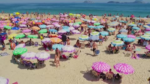 That's why LEBLON BEACH is the most desired beach in the world — Beach Walk — Rio de Janeiro, Brazil