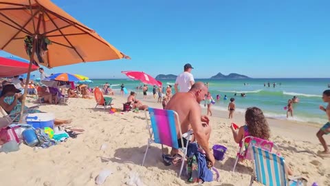 That's why LEBLON BEACH is the most desired beach in the world — Beach Walk — Rio de Janeiro, Brazil