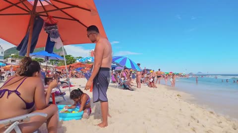 That's why LEBLON BEACH is the most desired beach in the world — Beach Walk — Rio de Janeiro, Brazil