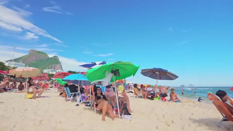 That's why LEBLON BEACH is the most desired beach in the world — Beach Walk — Rio de Janeiro, Brazil