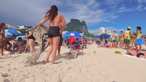 That's why LEBLON BEACH is the most desired beach in the world — Beach Walk — Rio de Janeiro, Brazil