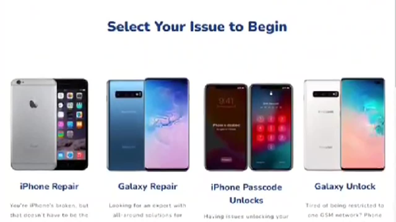 Phone and repair website