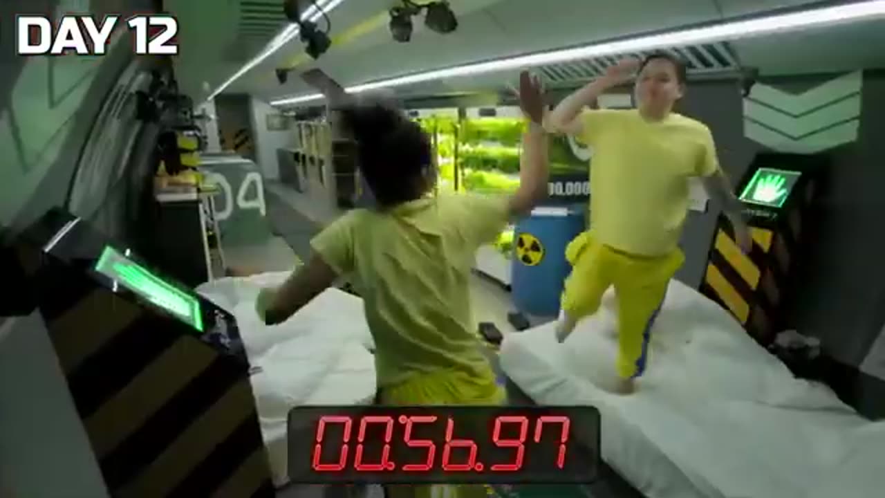 Survive..100 days in nuclear bunker. Win $500000)Mr beast new video English @MrBeast
