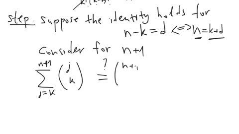 Hockey-stick identity | general mathematics | intermediate level