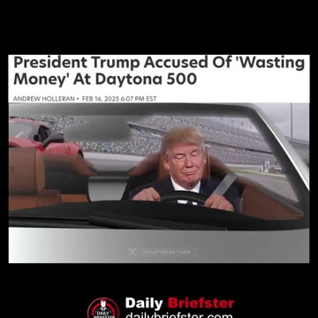 Haha! Trump Wastes Money at Daytona! #Shorts #trump