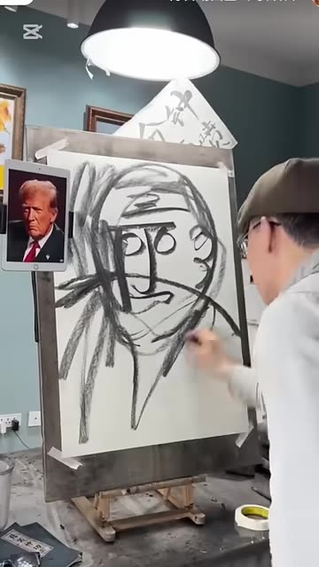 Amazing art _ Great artwork _ Donald Trump Sketch _art _artwork
