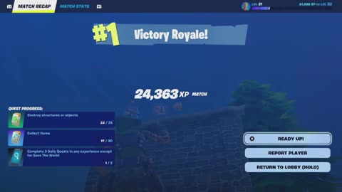 Fortnite OG Zero Build Sweet Victory Royale