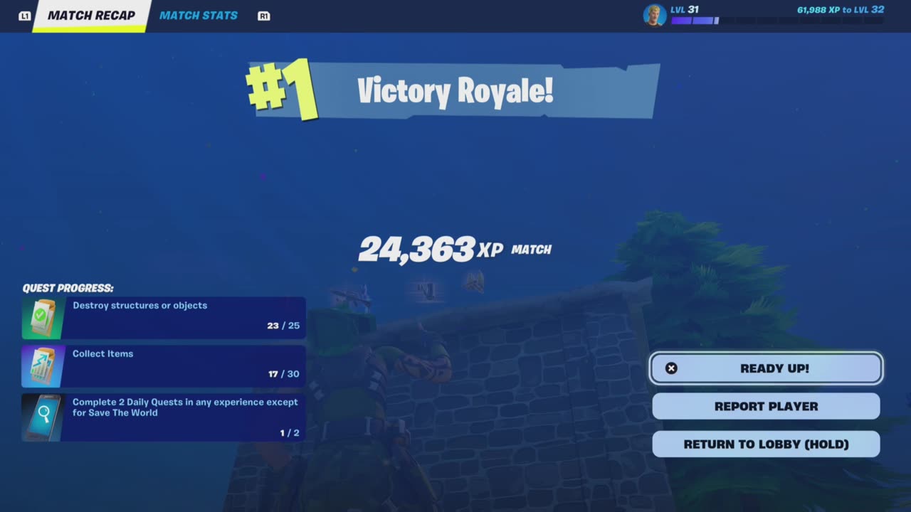 Fortnite OG Zero Build Sweet Victory Royale