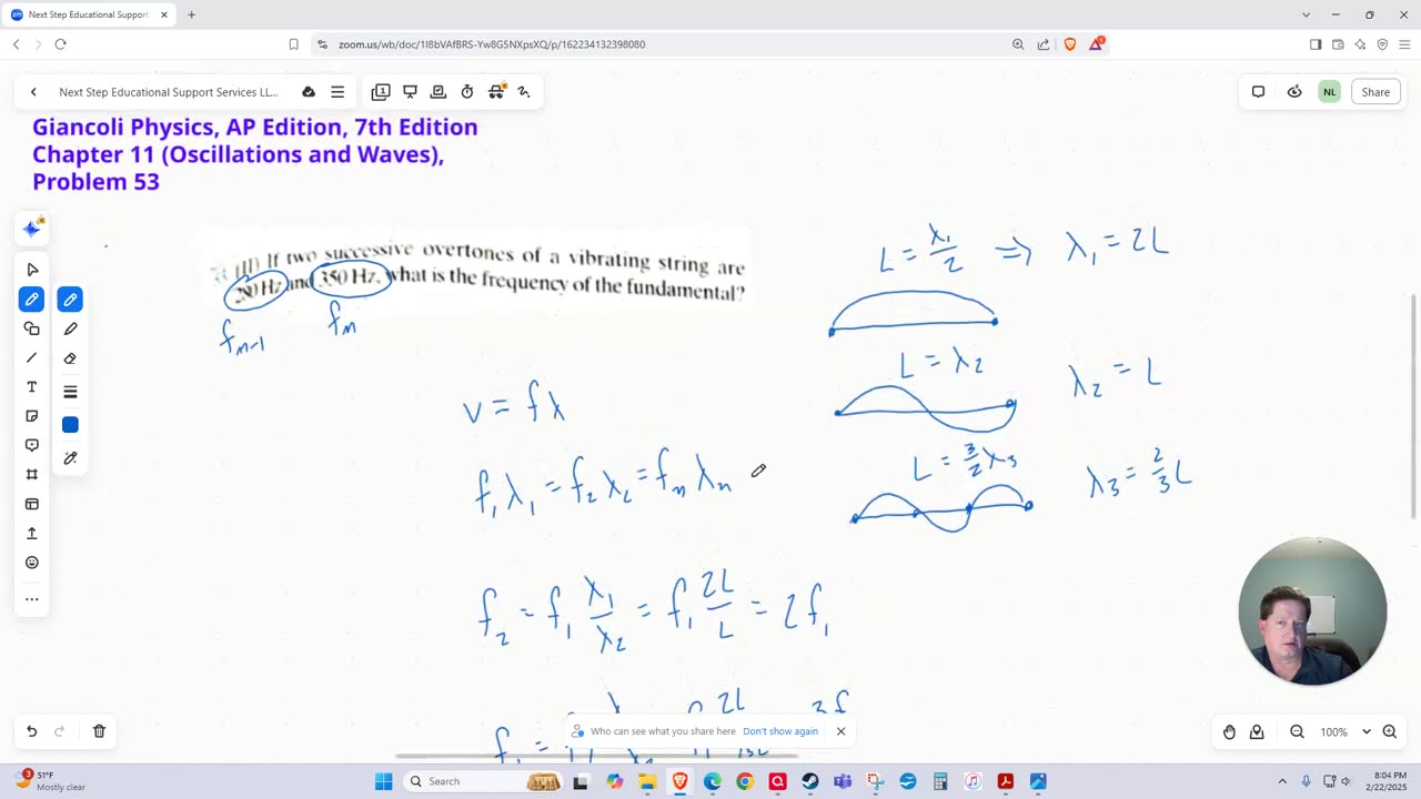 Determining Fundamental Frequency from Successive Harmonics 🎶