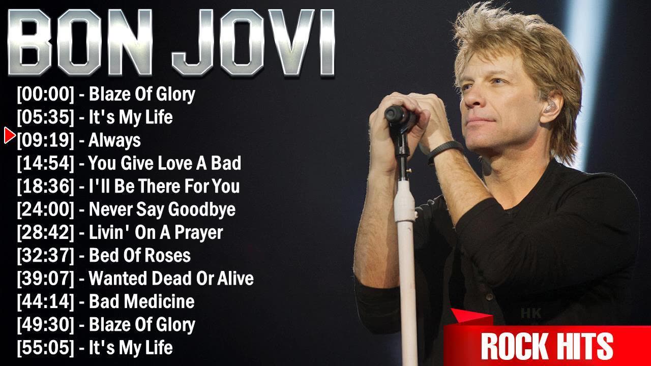 Bon Jovi Greatest Hits Ever ~ The Very Best Of Rock Songs Playlist Of All Time