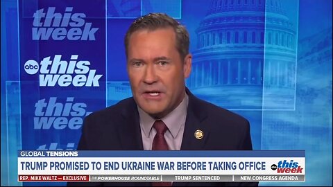 Trump's NSA: Russia/Ukraine War Has To End Diplomatically