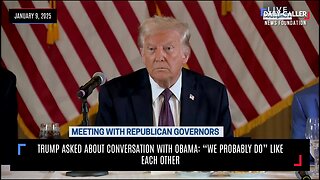 Trump questioned about Obama discussion at Jimmy Carter Funeral