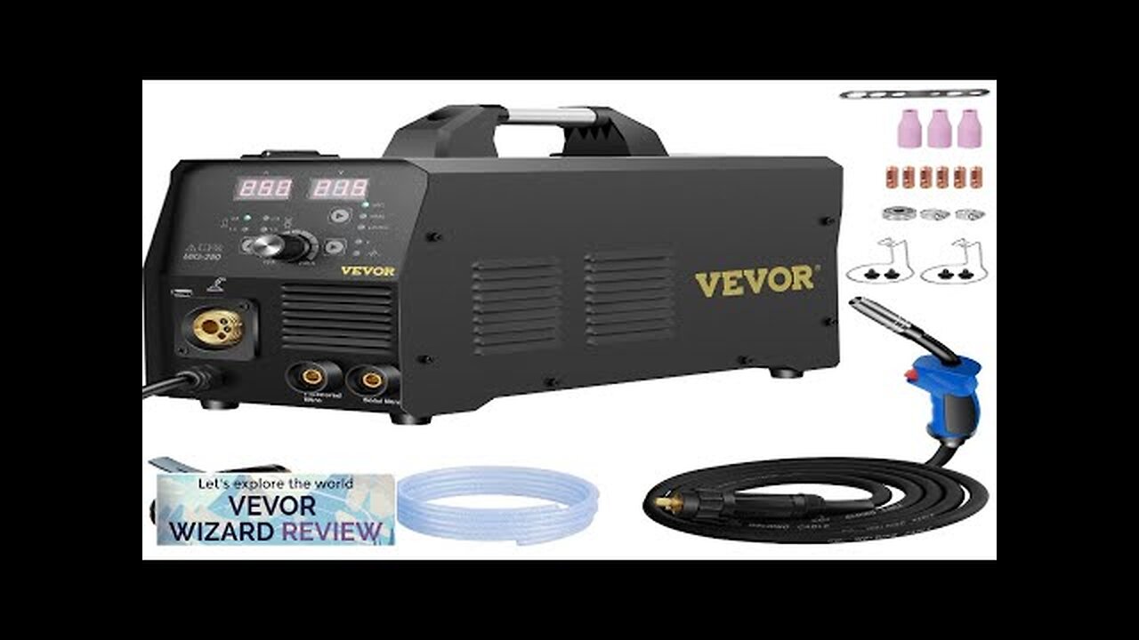 VEVOR 250Amp MIG Welder Welding Machine 3 in 1 220V Flux Core/Gas/Solid Review