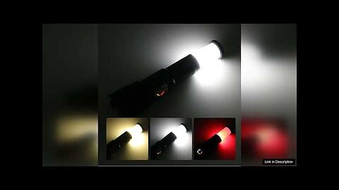 30W LED Flashlight White Light Long Range Strong Light Outdoor Zoom Tactical Review