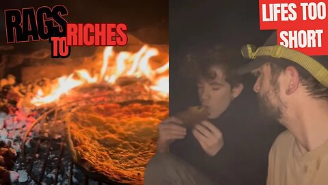 #rags2riches ep.20 | VLOG | Cooking PIZZA in the WILD!