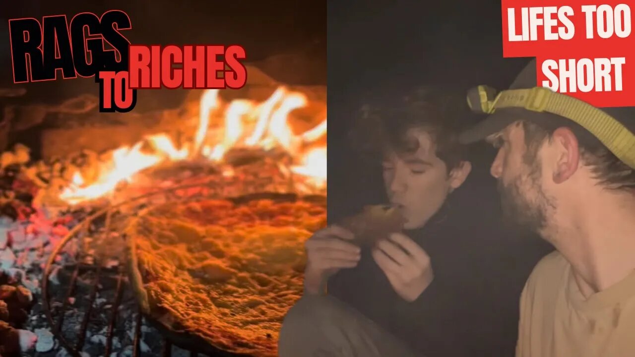 #rags2riches ep.20 | VLOG | Cooking PIZZA in the WILD!