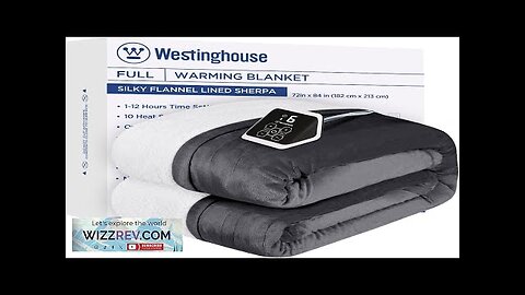 Westinghouse Heated Blanket Full Size Soft Flannel to Sherpa Electric Blanket Review