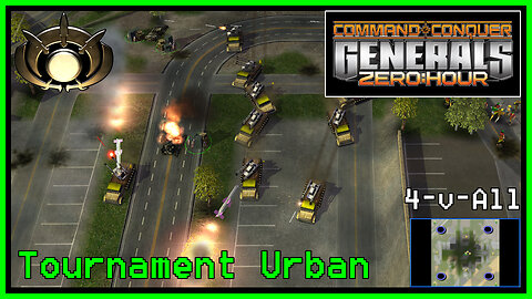 C&C Generals Zero Hour | Demolition General | 4-for-All | Tournament Urban