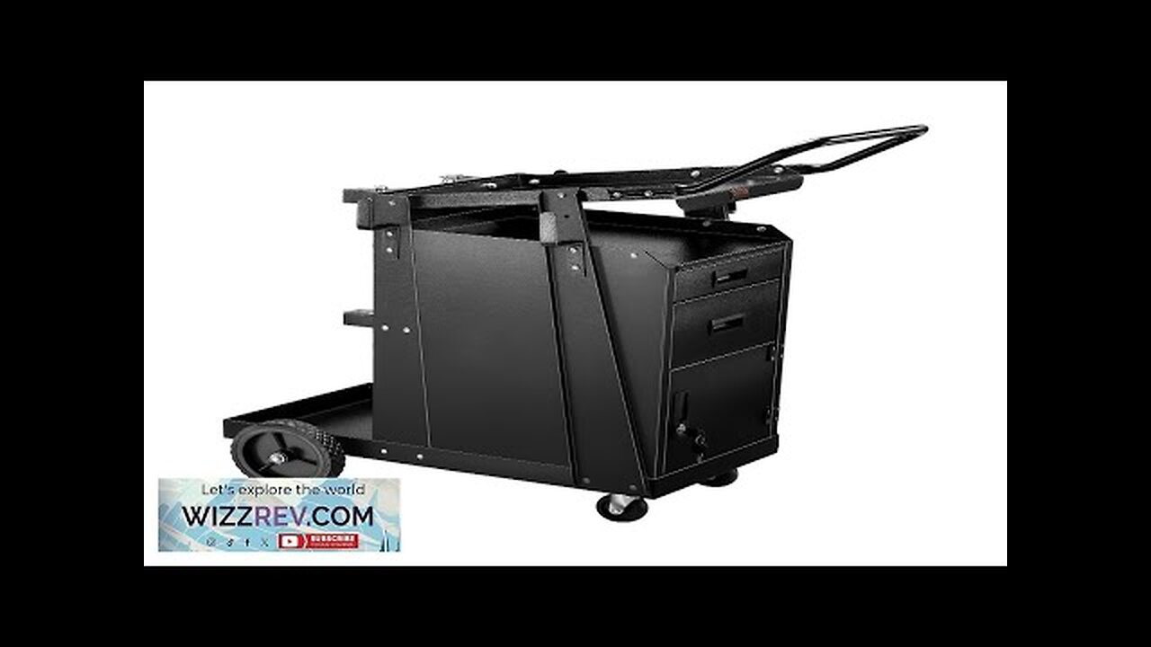 Welding Cart 2 Drawers Heavy Duty Welder Cart & Lockable Cabinet 350LBS Review