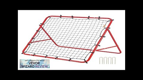 VEVOR Soccer Rebounder Rebound Net Kick-Back 39"x39" Portable Football Training Gifts Review