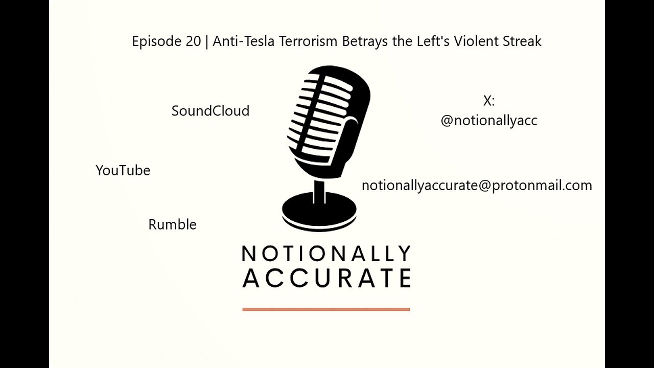 Notionally Accurate | Episode 20 | Anti-Tesla Terrorism Betrays the Left’s Violent Streak
