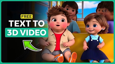 How to Make 3D Animated Kids' Story Videos with AI for FREE!