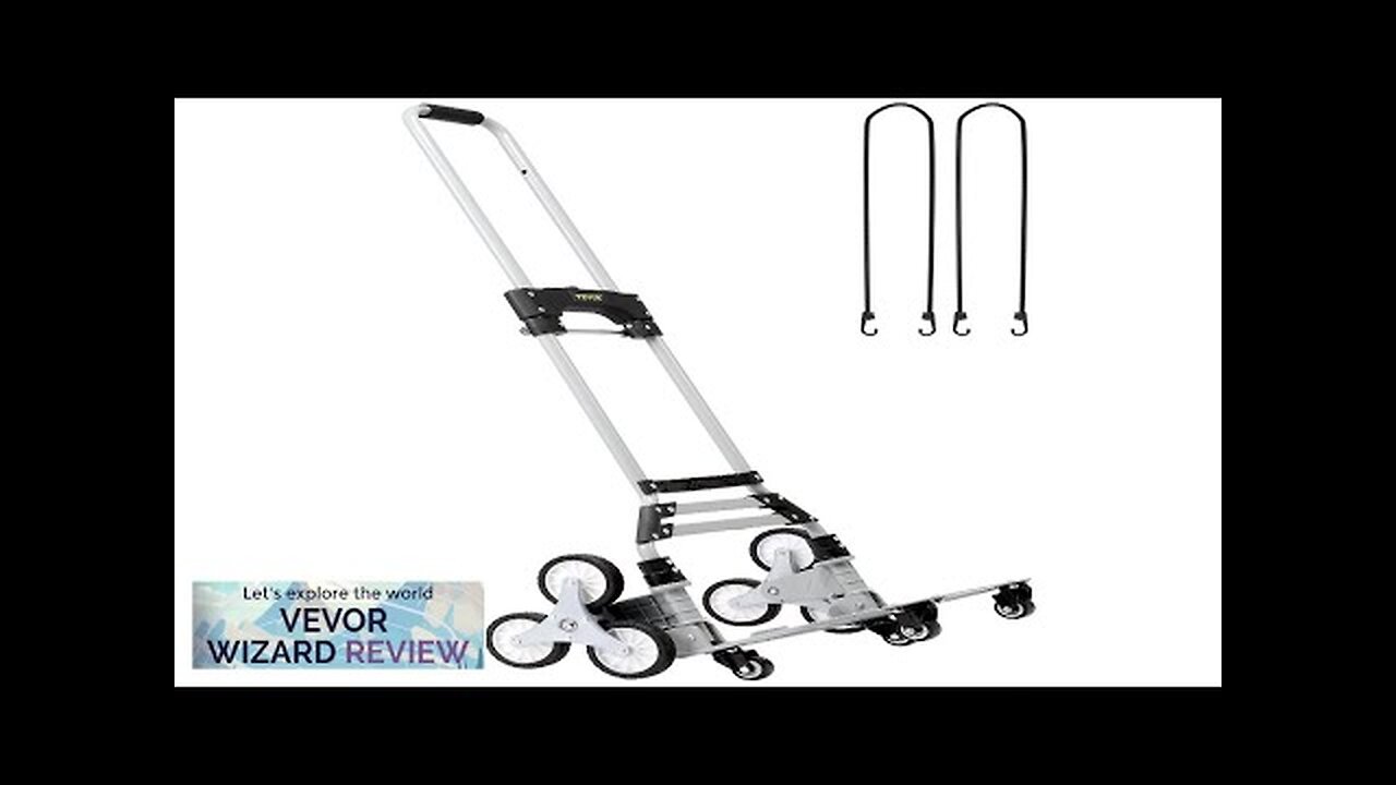 VEVOR Stair Climbing Cart 220 lbs Capacity Hand Truck with Adjustable Handle Review