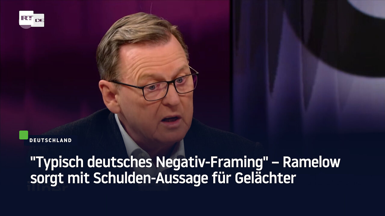 "Typisch deutsches Negativ-Framing" – Ramelow sorgt mit Schulden-Aussage für Gelächter