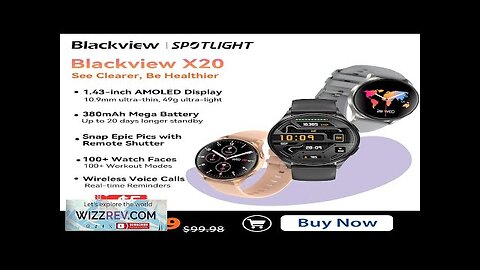 World Premiere Blackview 2024 New Smartwatch X20 Watch AMOLED Display Hi-Fi Bluetooth Review