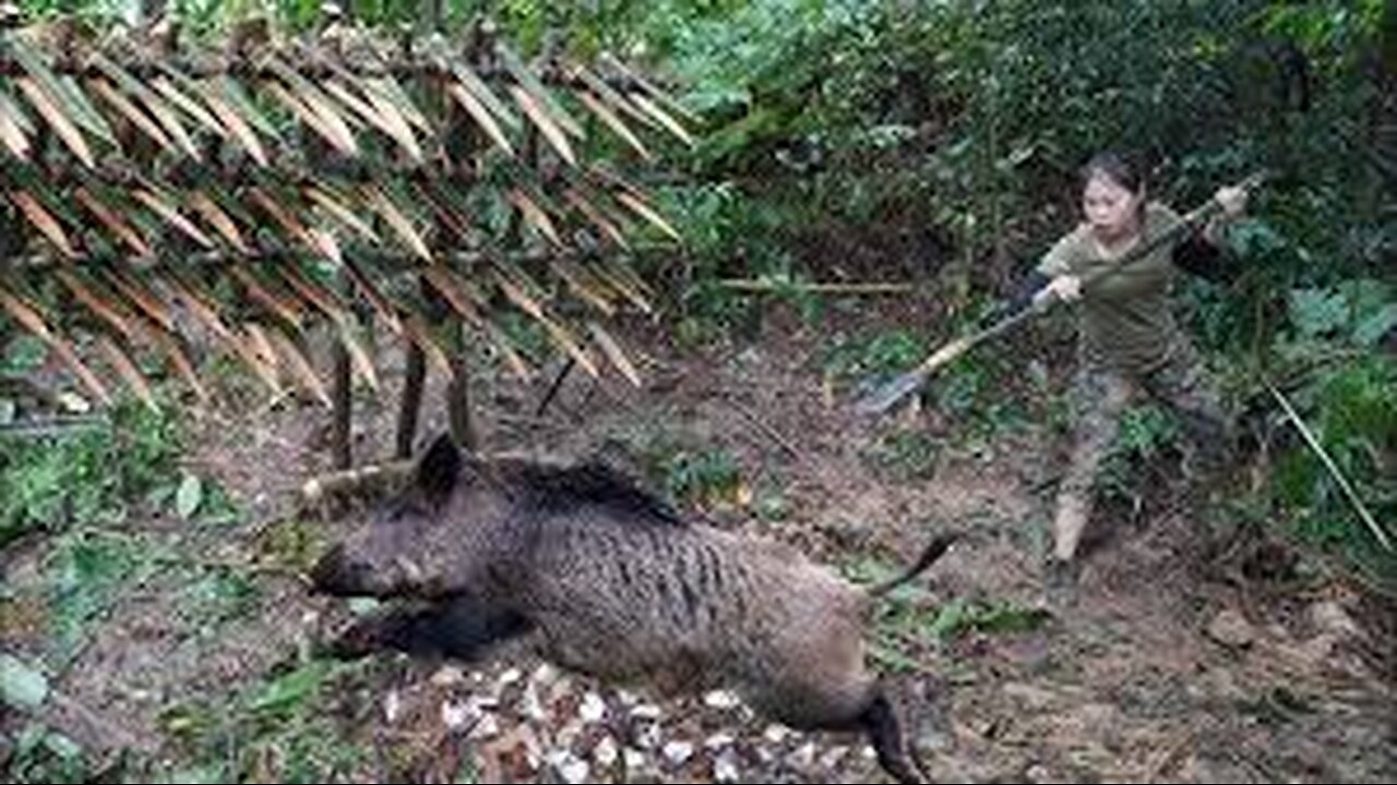 Amazing Most Building Beautiful House Wild Pig Trap Using Gas Cylinde