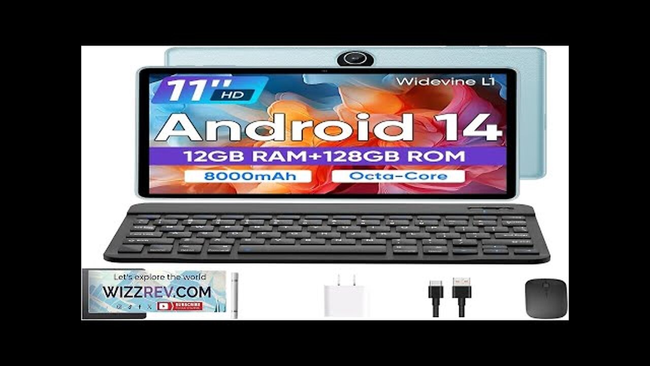 11 inch Tablet 12GB RAM+128GB ROM Blue Android Octa-Core with Keyboard Review