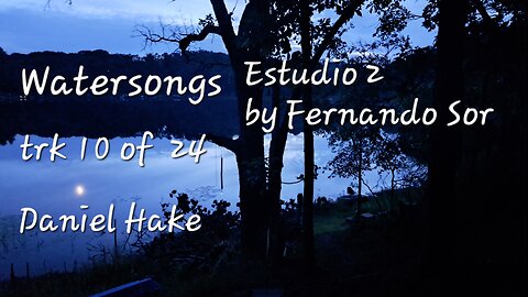 Fernando Sor/Estudio 2/Daniel Hake Classical Guitar/Watersongs