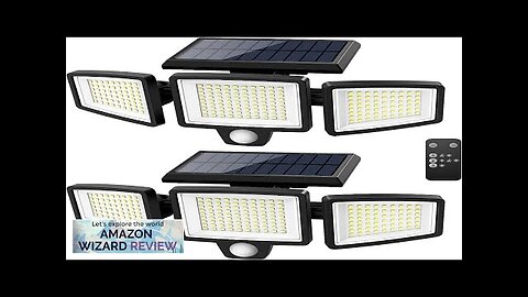 Tuffenough Solar Outdoor Lights 2500LM 210 LED Security Lights with Remote Control3 Review