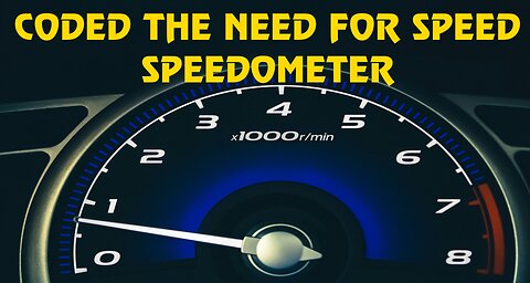 Coding A Speedometer in Python! #MostWanted #NFS #Python #Coding