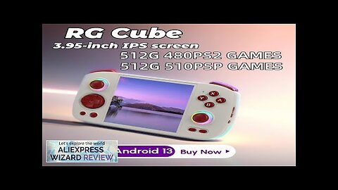 ANBERNIC RG CUBE Retro Handheld Game Console 3.95 Inch OCA Screen Video Review