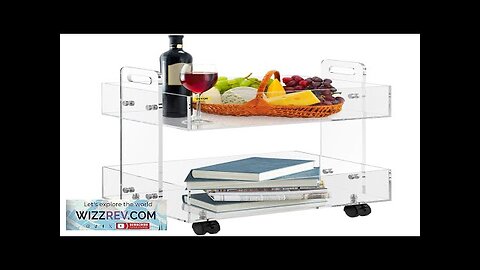 VEVOR Acrylic Cart 2 Tier 0.3 in Thickened Board Holds Review