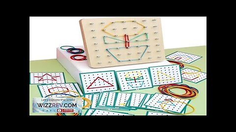 Montessori Baby Creative Toy Graphics Rubber Tie Nail Boards with Cards Childhood Review