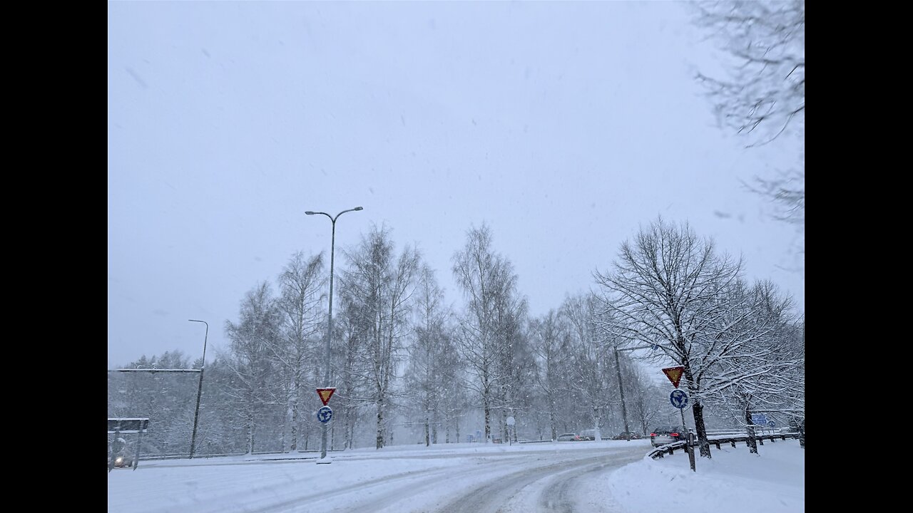 Snowing in Finland