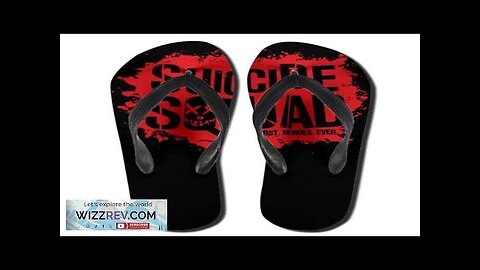 DC Comics The Suicide Squad Logo Epic Flip Flop Sandals Review