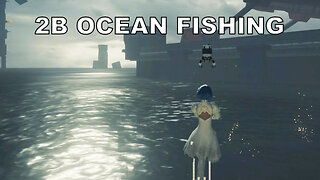 Finding Pod B while ocean fishing in Nier Automata (Switch)