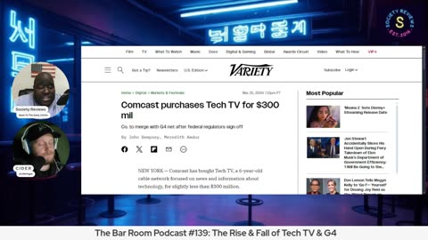 The Bar Room Podcast #139: The Rise & Fall of Tech TV & G4