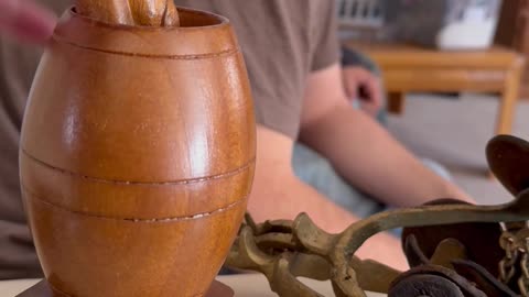 Wooden Barrel Tchotchke Has Hidden Phallic Surprise