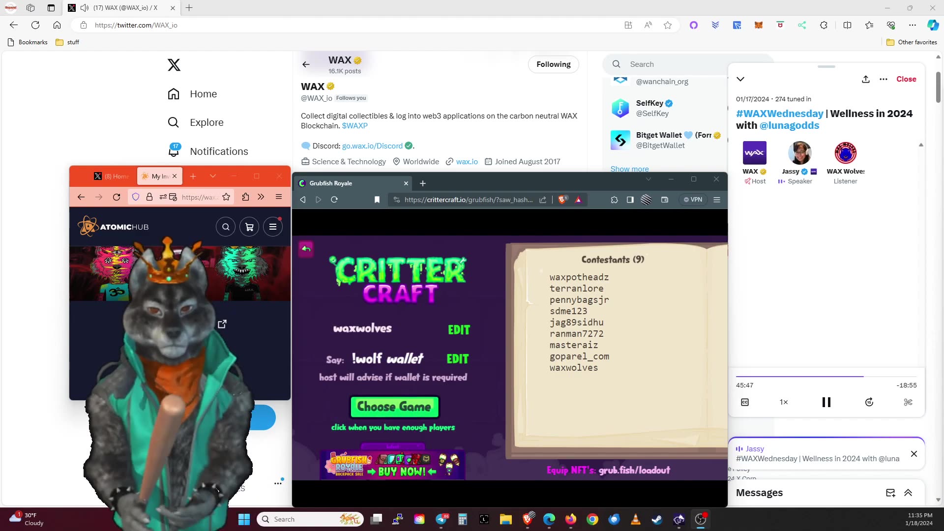 WAX Wednesday Blockchain X Space 1-24