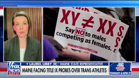 Maine State Rep. Laurel Libby says that Gov. Janet Mills is "putting girls"