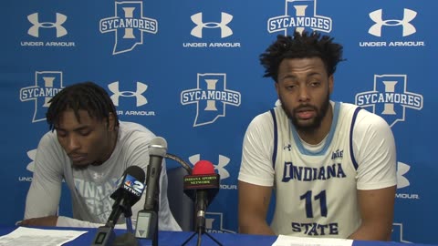 Indiana State vs. Belmont Post-game Press Conference with #2 Samage Teel & #11 Aaron Gray