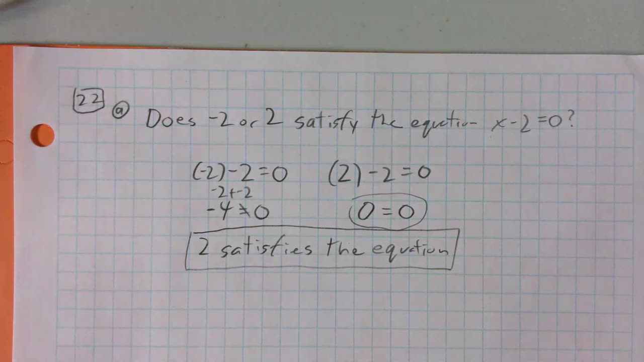 Saxon Algebra 1 Lesson 22 (a)